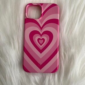 Apple Pink and Magenta Heart Design Case